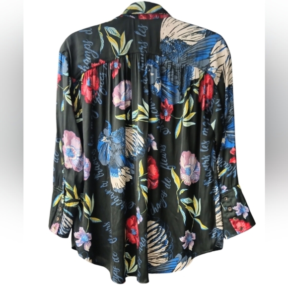 Free People Silky Night Blouse Women's Top - Picture 2 of 3